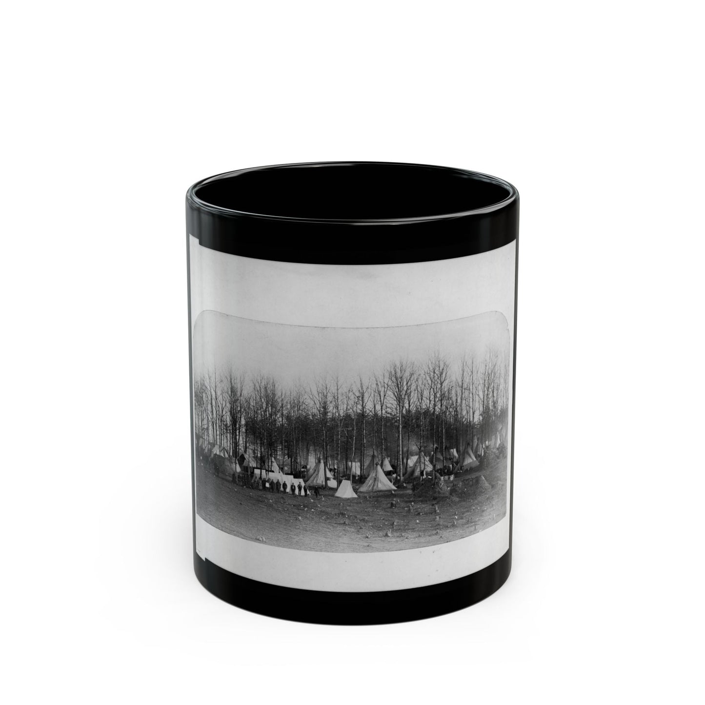 Camp Of 2nd Vermont Volunteers At Camp Griffin, Virginia (U.S. Civil War) Black Coffee Mug