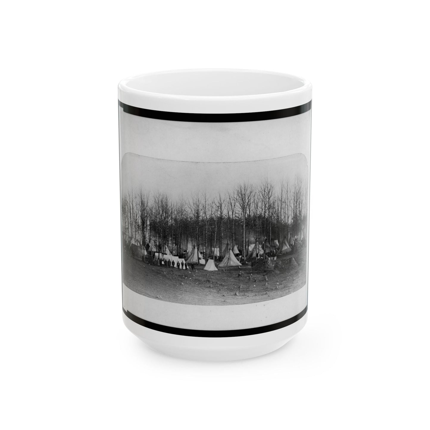 Camp Of 2nd Vermont Volunteers At Camp Griffin, Virginia (U.S. Civil War) White Coffee Mug