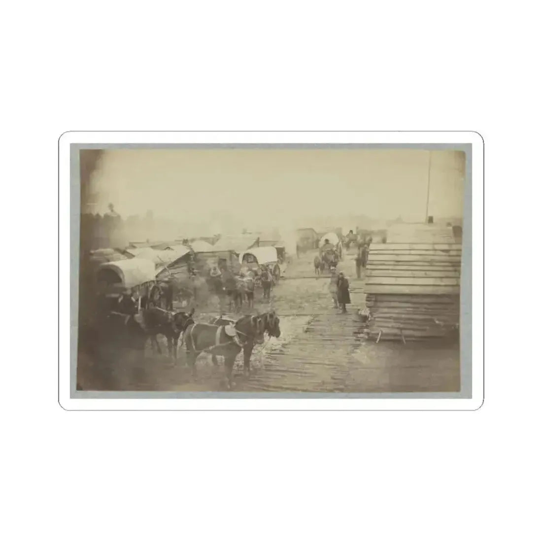 Camp of the Union Forces at Centreville, Va. Winter 1861-62 (U.S. Civil War) STICKER Vinyl Kiss-Cut Decal 2 Inch White - The Sticker Space