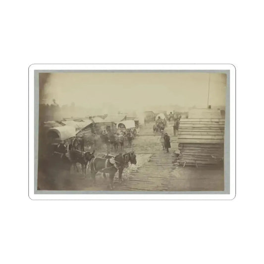 Camp of the Union Forces at Centreville, Va. Winter 1861-62 (U.S. Civil War) STICKER Vinyl Kiss-Cut Decal 2 Inch White - The Sticker Space