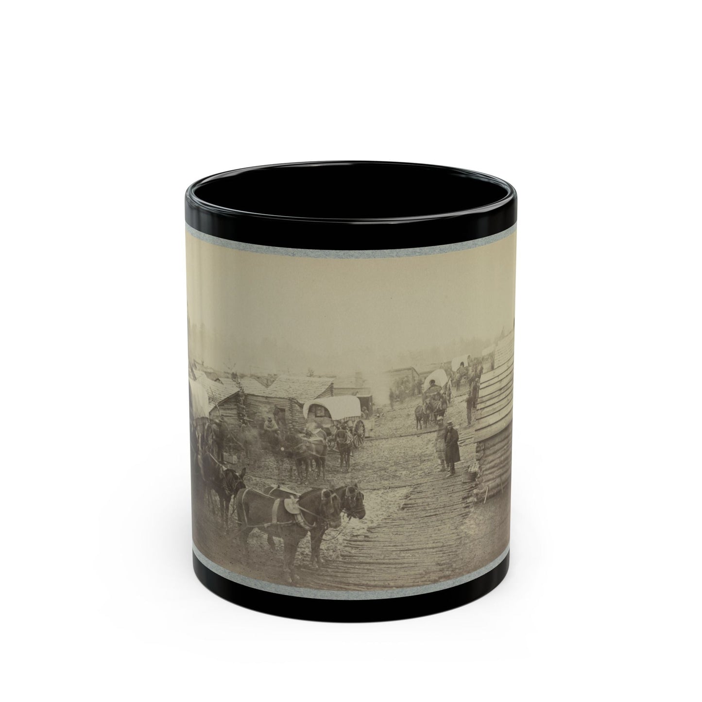 Camp Of The Union Forces At Centreville, Va. Winter 1861-62 (U.S. Civil War) Black Coffee Mug-11oz-The Sticker Space