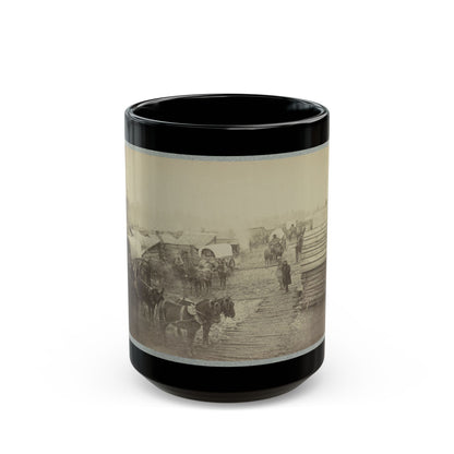 Camp Of The Union Forces At Centreville, Va. Winter 1861-62 (U.S. Civil War) Black Coffee Mug-15oz-The Sticker Space