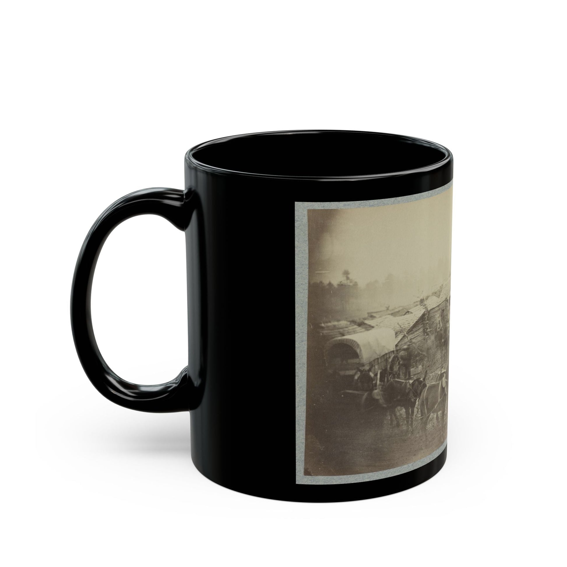 Camp Of The Union Forces At Centreville, Va. Winter 1861-62 (U.S. Civil War) Black Coffee Mug-The Sticker Space