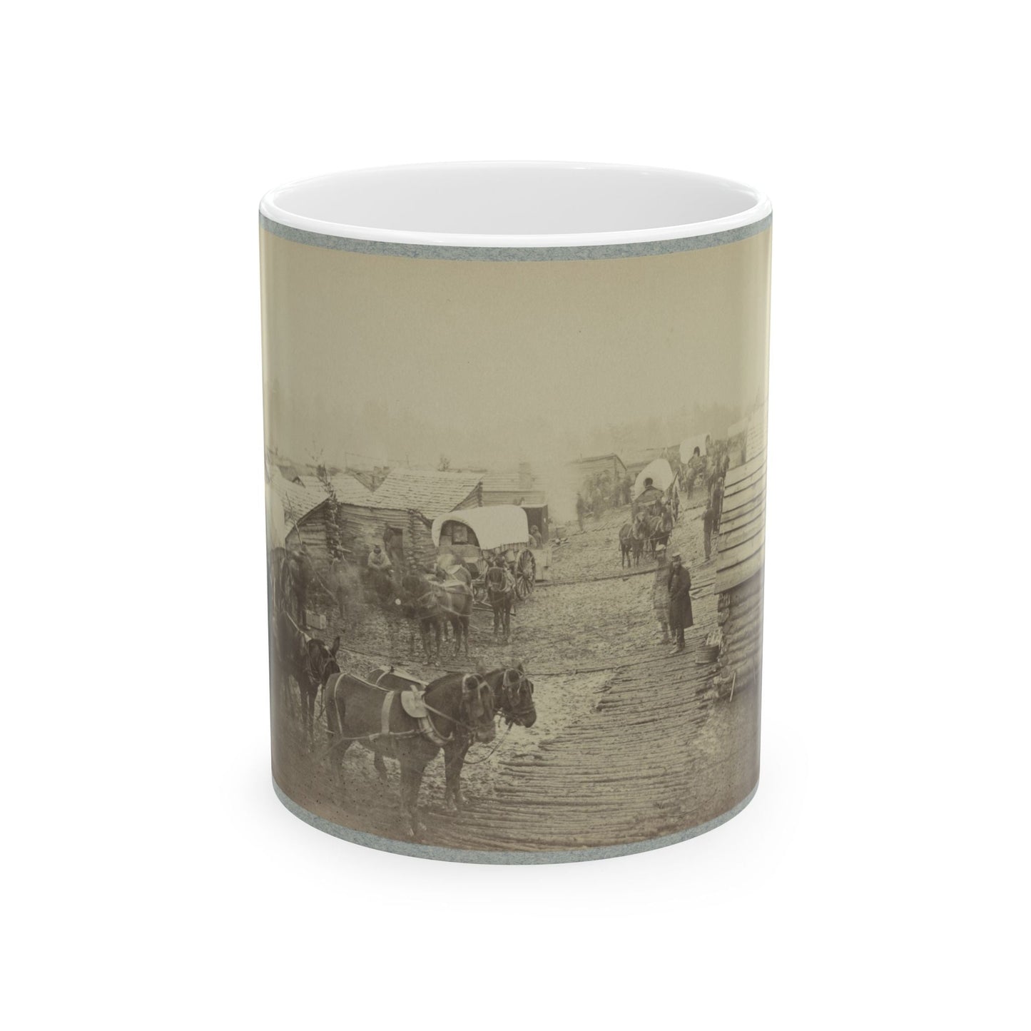 Camp Of The Union Forces At Centreville, Va. Winter 1861-62 (U.S. Civil War) White Coffee Mug-11oz-The Sticker Space