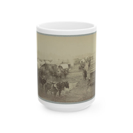 Camp Of The Union Forces At Centreville, Va. Winter 1861-62 (U.S. Civil War) White Coffee Mug-15oz-The Sticker Space