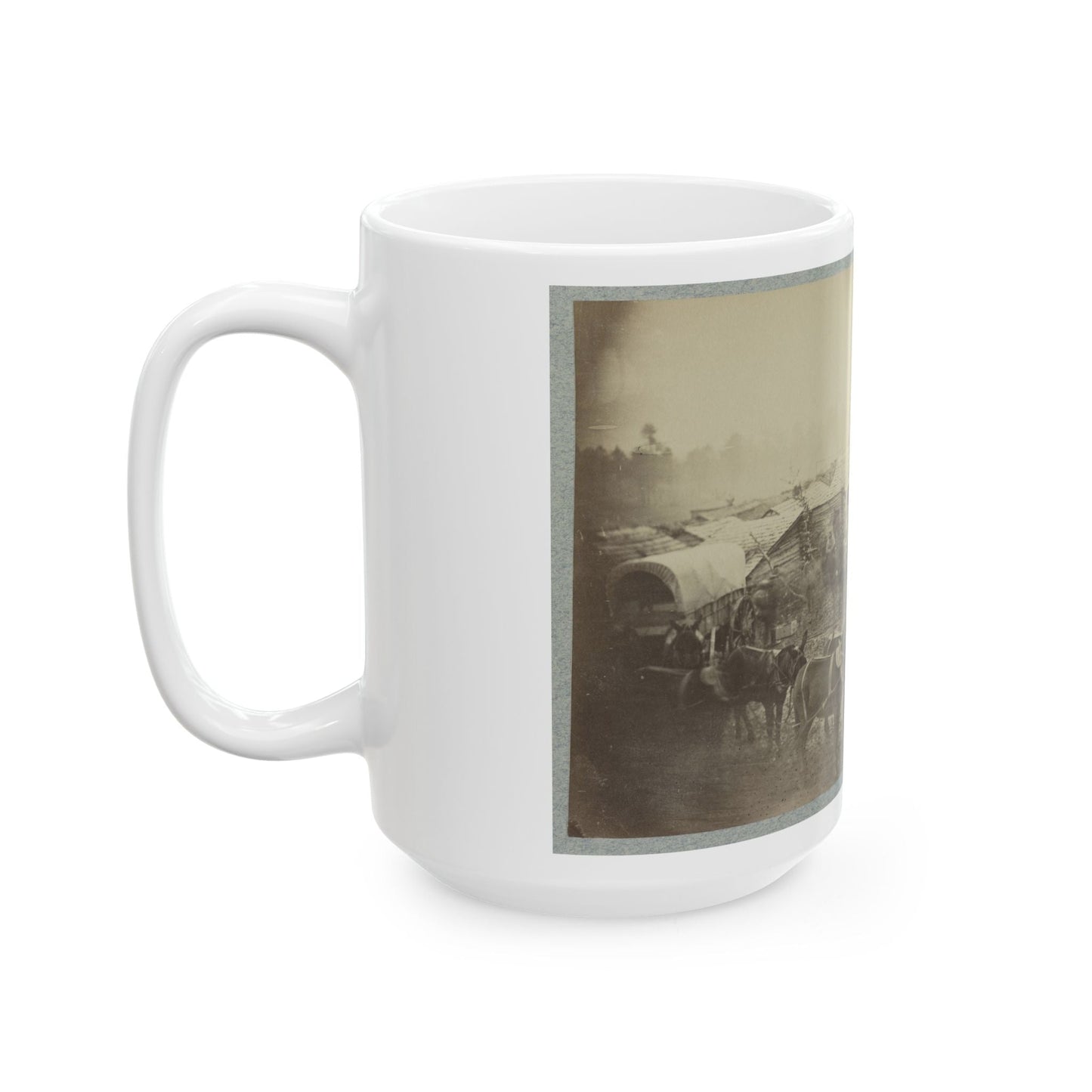 Camp Of The Union Forces At Centreville, Va. Winter 1861-62 (U.S. Civil War) White Coffee Mug-The Sticker Space