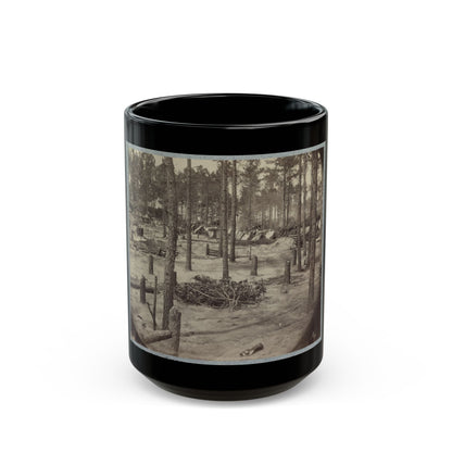 Camp Of Union Soldiers On The Line In Front Of Petersburg, Va., August 10, 1864 (U.S. Civil War) Black Coffee Mug