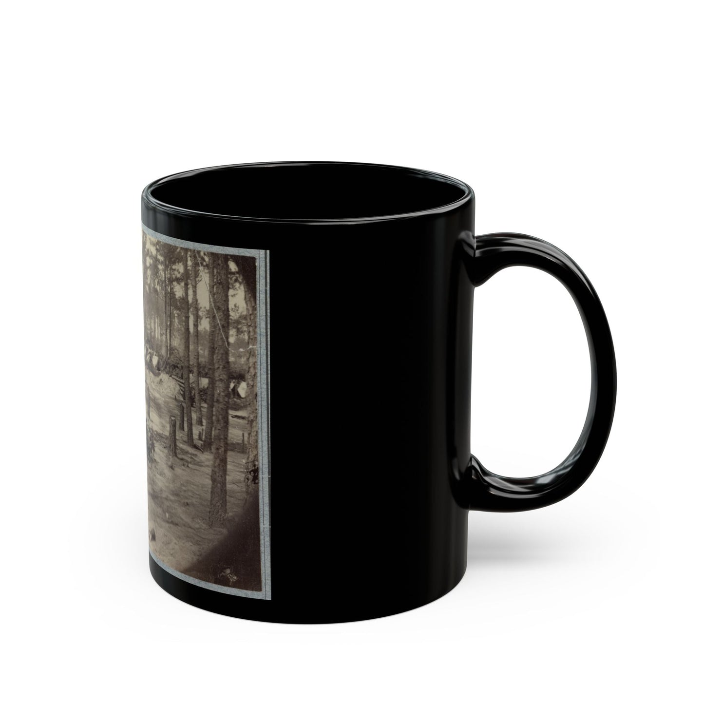 Camp Of Union Soldiers On The Line In Front Of Petersburg, Va., August 10, 1864 (U.S. Civil War) Black Coffee Mug