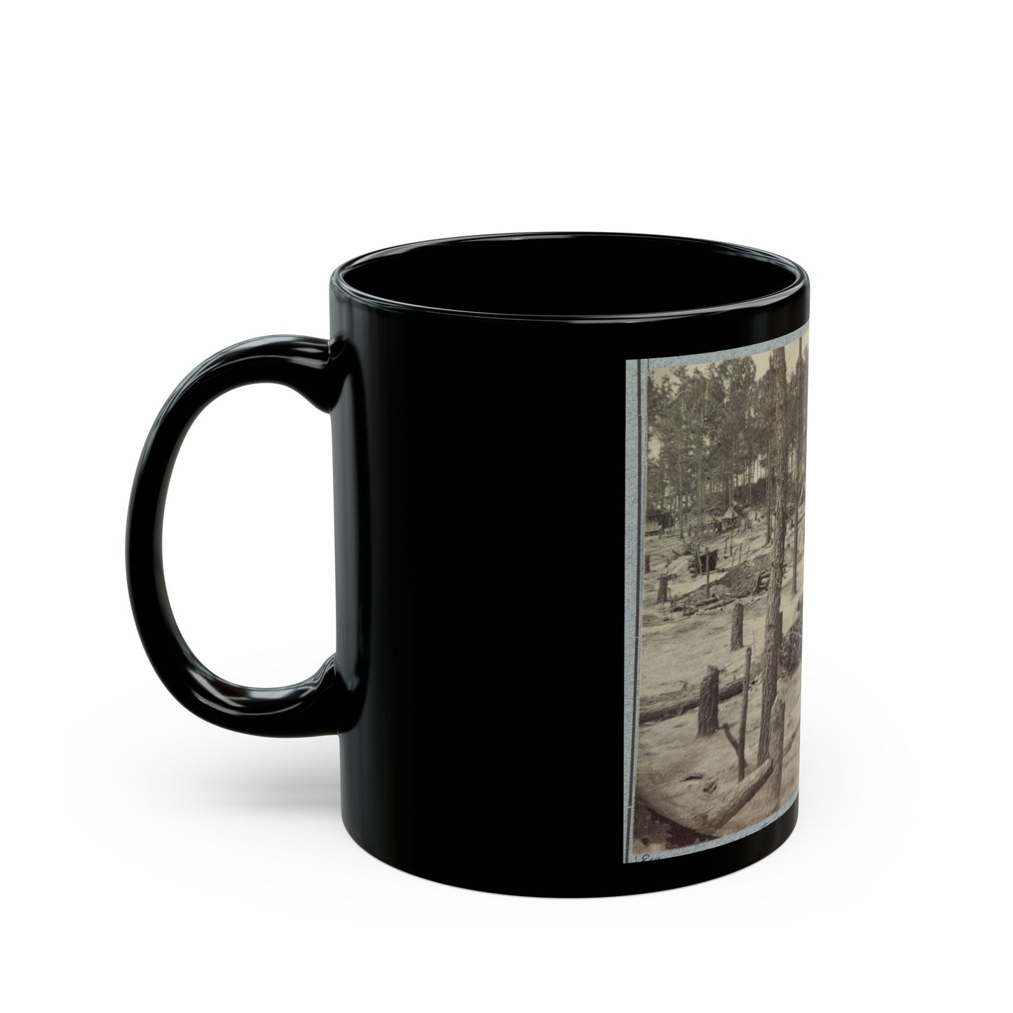 Camp Of Union Soldiers On The Line In Front Of Petersburg, Va., August 10, 1864 (U.S. Civil War) Black Coffee Mug