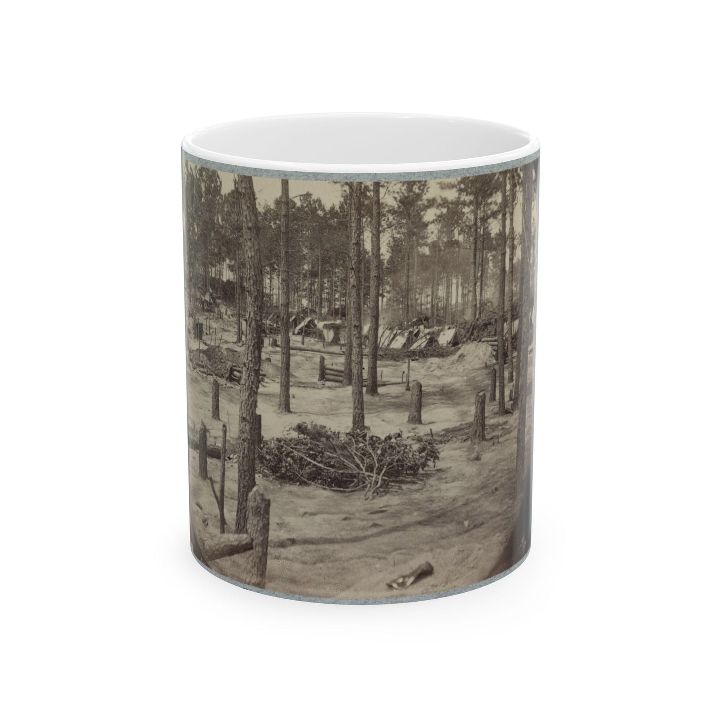 Camp Of Union Soldiers On The Line In Front Of Petersburg, Va., August 10, 1864 (U.S. Civil War) White Coffee Mug