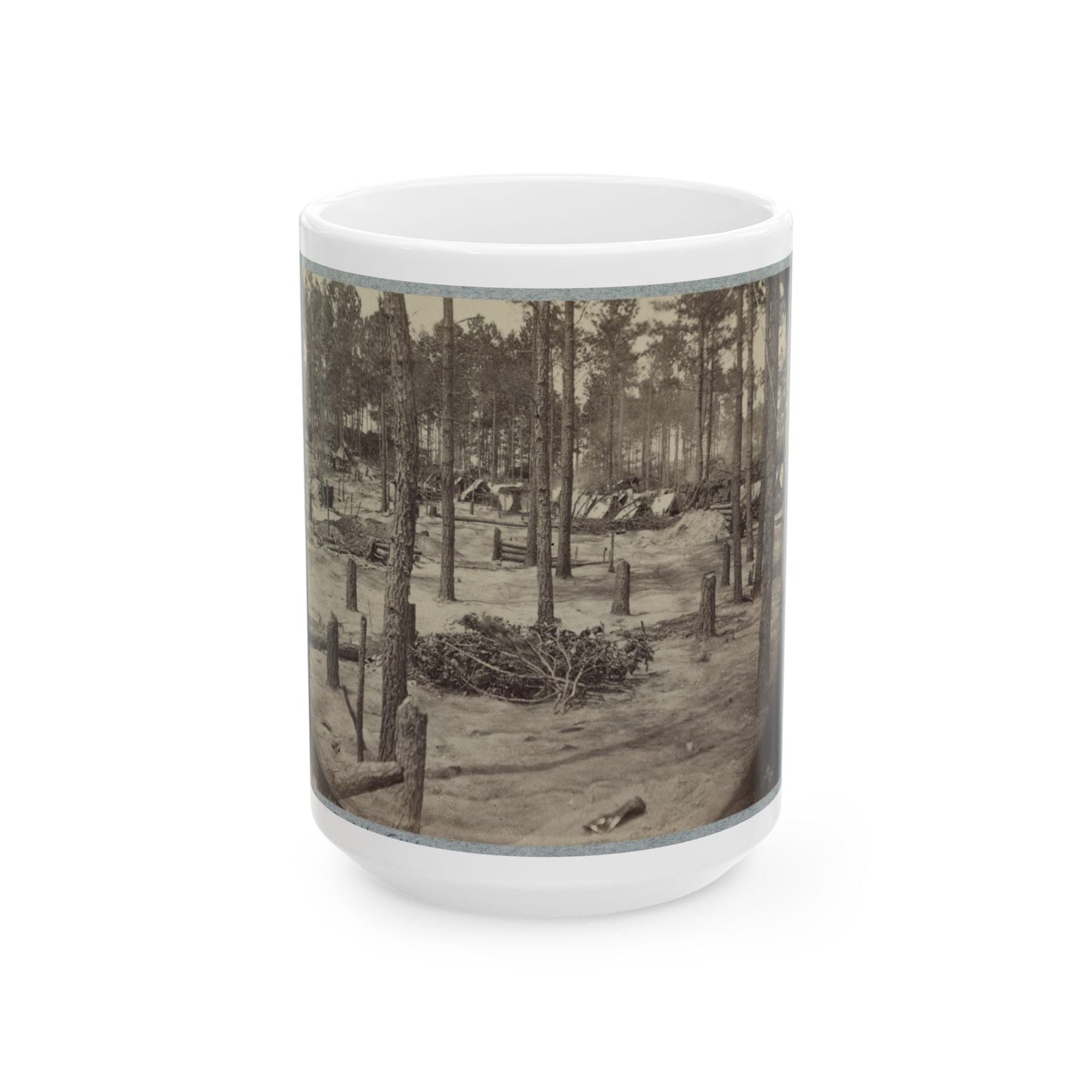 Camp Of Union Soldiers On The Line In Front Of Petersburg, Va., August 10, 1864 (U.S. Civil War) White Coffee Mug