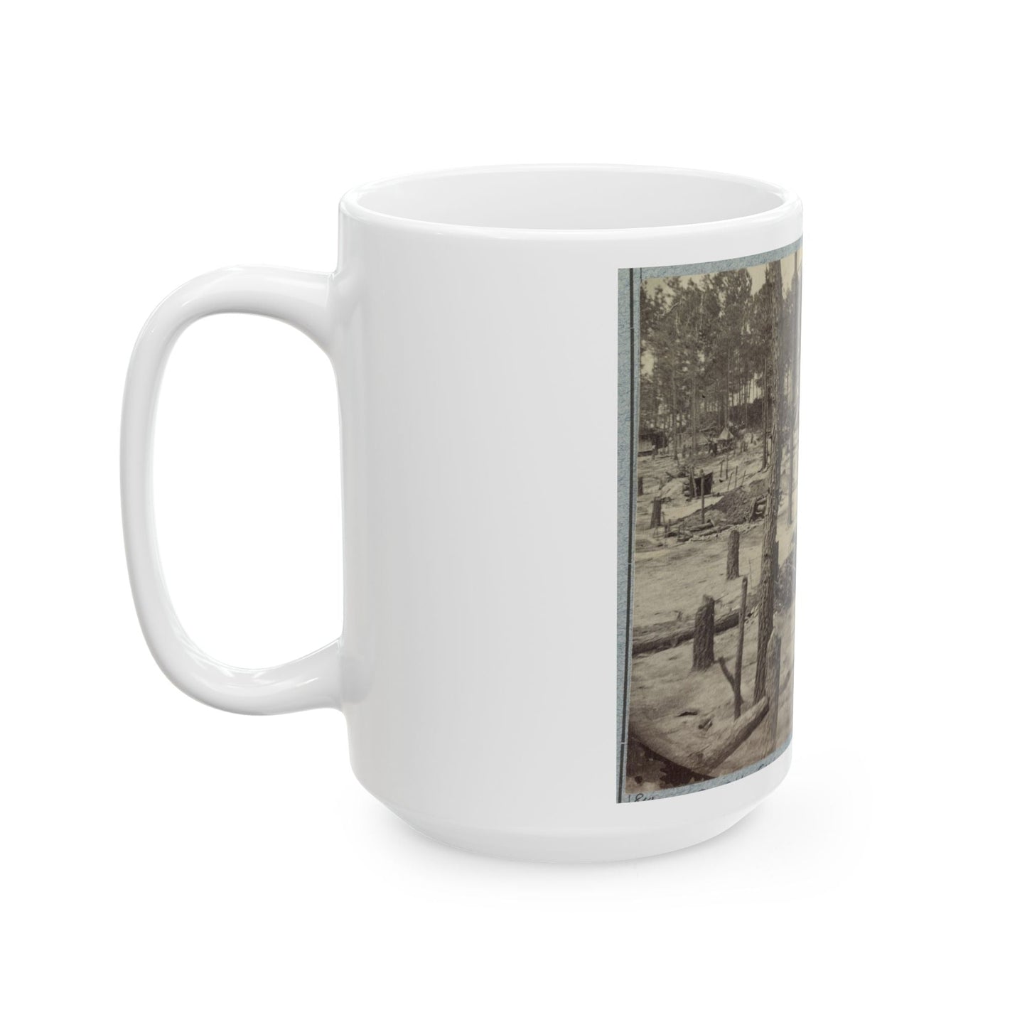 Camp Of Union Soldiers On The Line In Front Of Petersburg, Va., August 10, 1864 (U.S. Civil War) White Coffee Mug