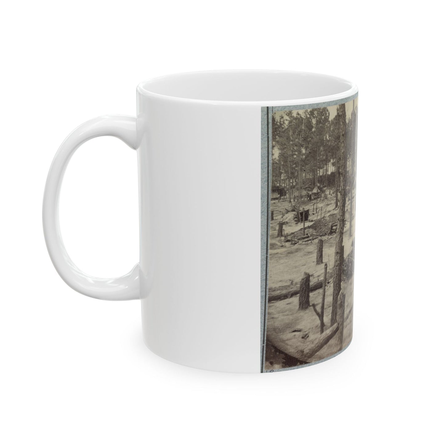 Camp Of Union Soldiers On The Line In Front Of Petersburg, Va., August 10, 1864 (U.S. Civil War) White Coffee Mug