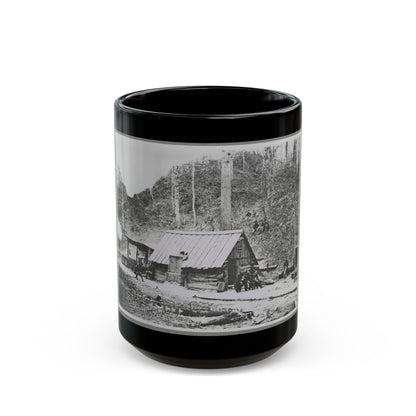 Camp (U.S. Civil War) Black Coffee Mug-15oz-The Sticker Space