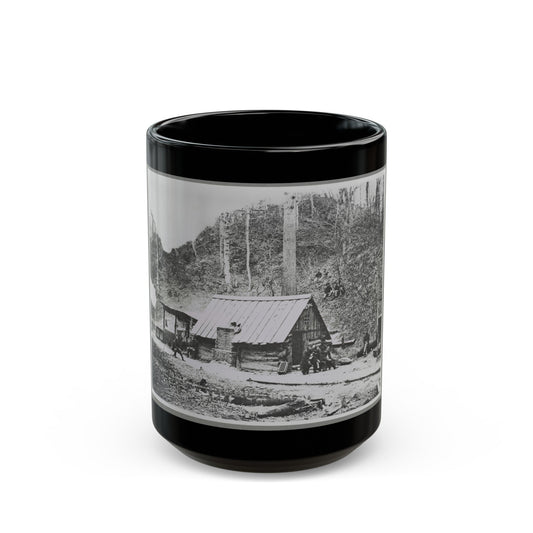 Camp (U.S. Civil War) Black Coffee Mug-15oz-The Sticker Space