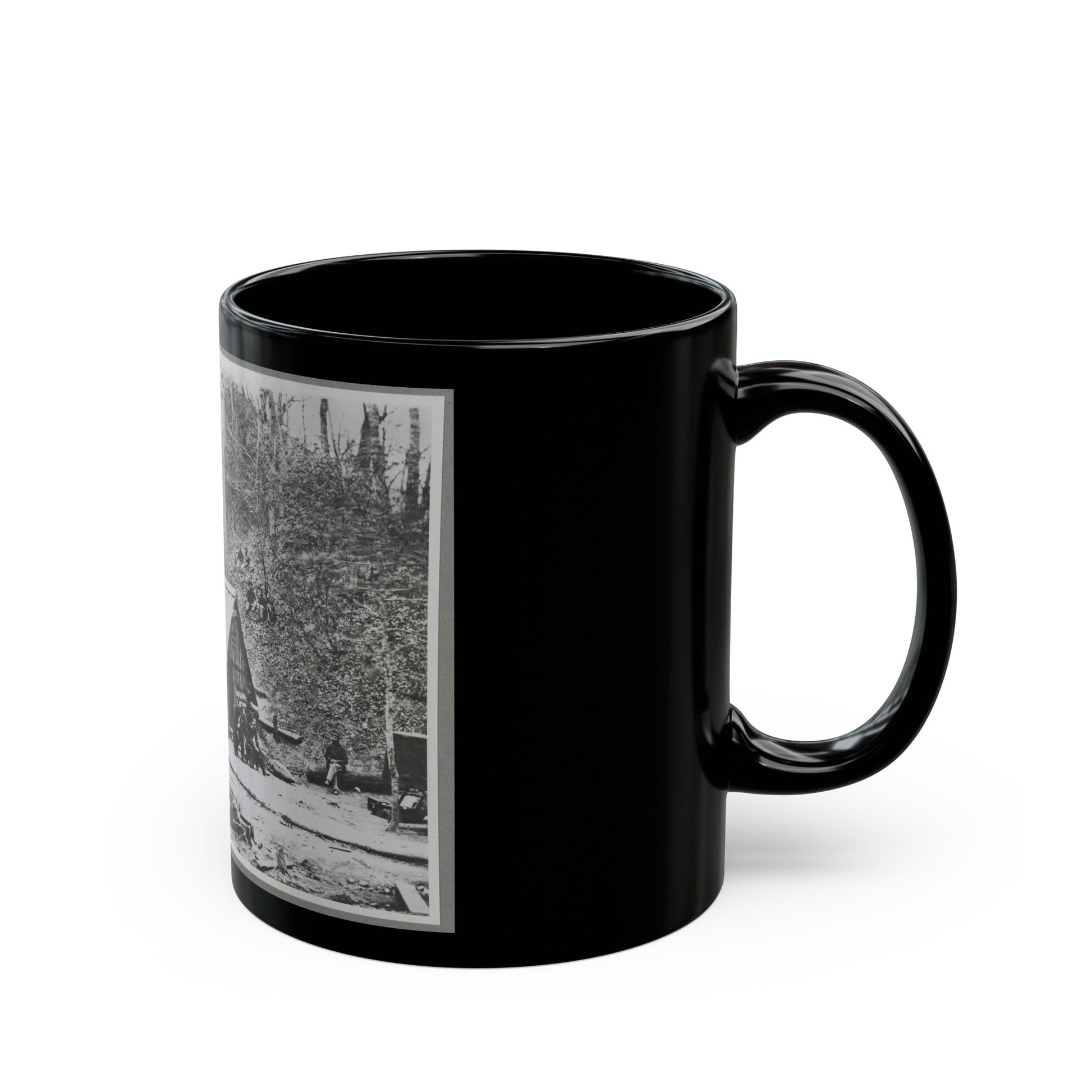 Camp (U.S. Civil War) Black Coffee Mug-The Sticker Space