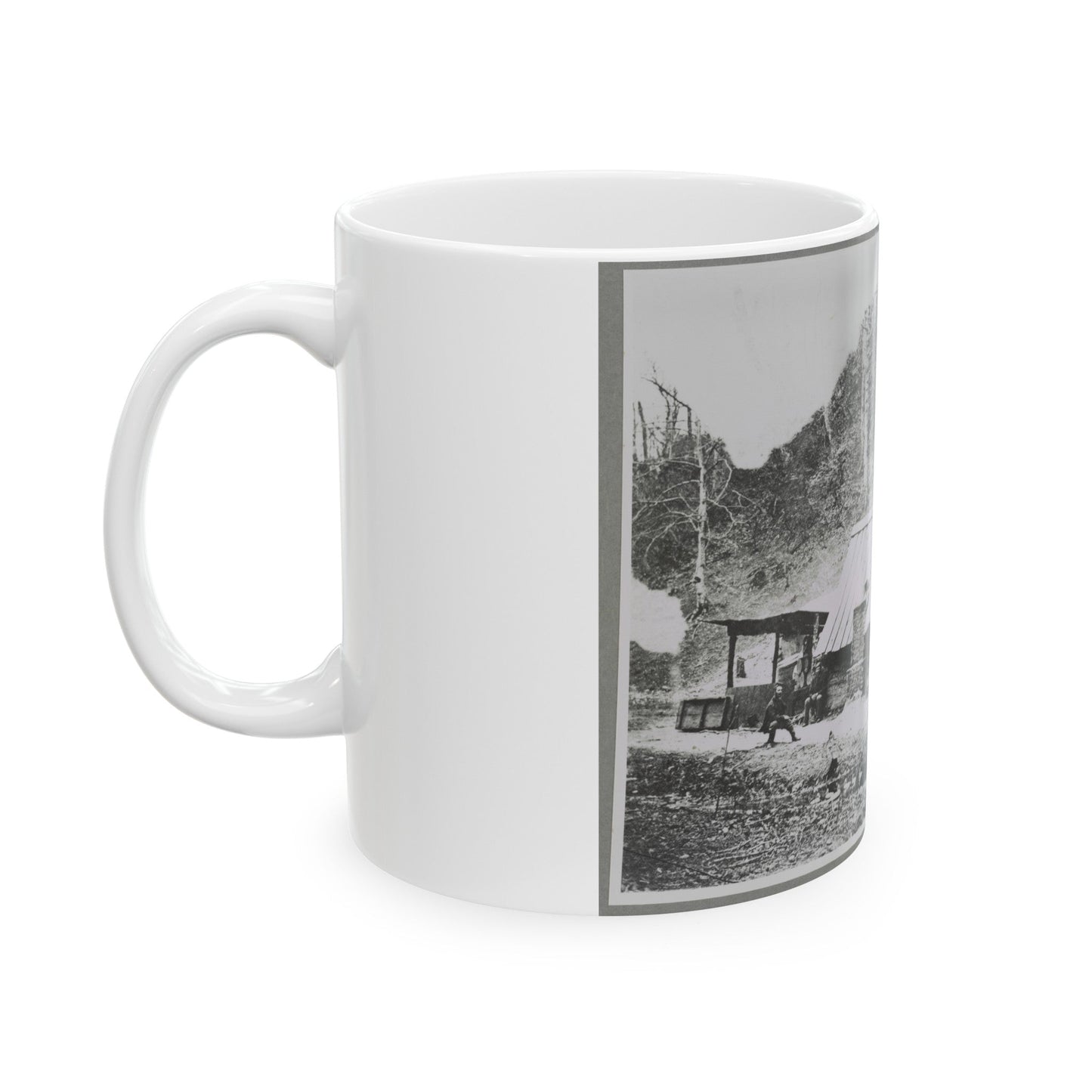 Camp (U.S. Civil War) White Coffee Mug-The Sticker Space