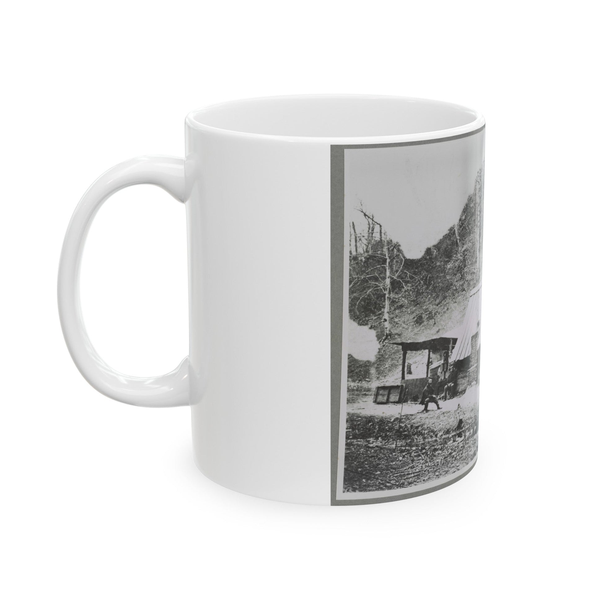 Camp (U.S. Civil War) White Coffee Mug-The Sticker Space