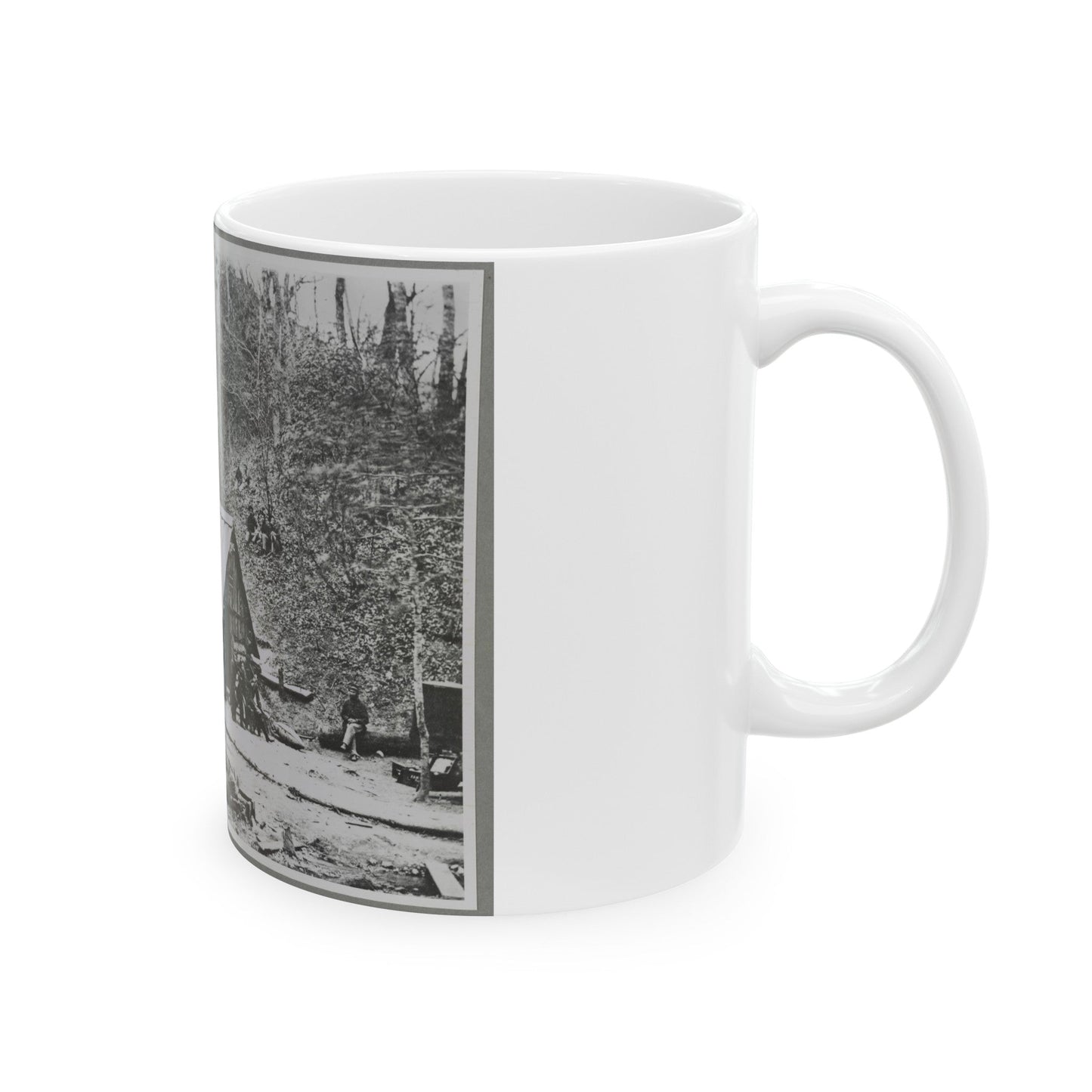 Camp (U.S. Civil War) White Coffee Mug-The Sticker Space