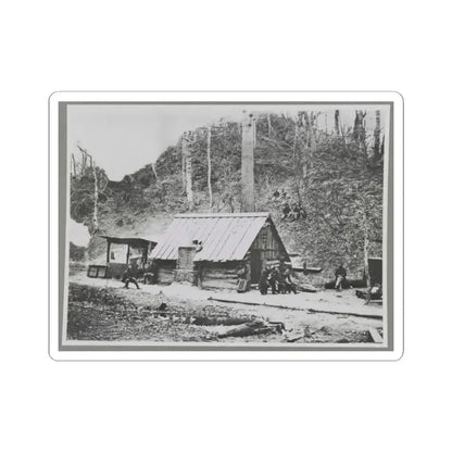 Camp (U.S. Civil War) STICKER Vinyl Kiss-Cut Decal 2 Inch White - The Sticker Space