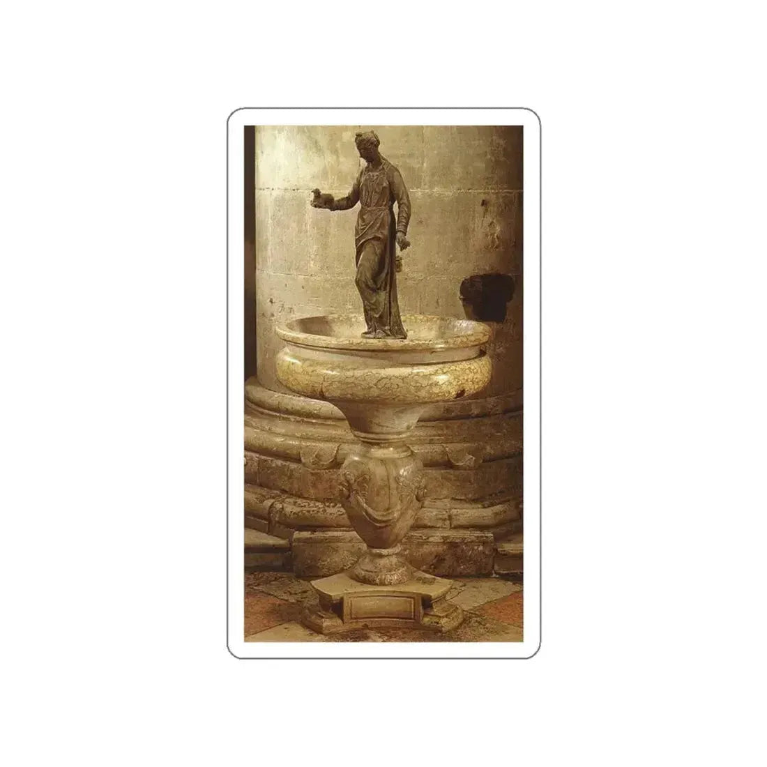 CAMPAGNA, Girolamo - St Agnes (Meekness) (Artwork) STICKER Vinyl Die-Cut Decal White Die-Cut 6 Inch - The Sticker Space