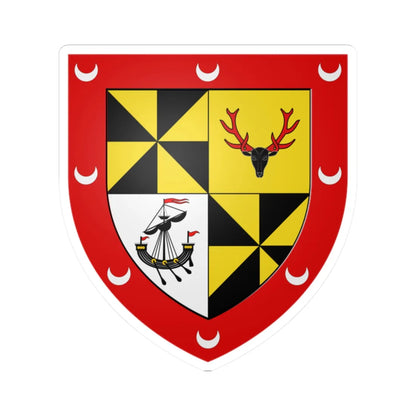 Campbell of Ardchattan arms (Scotland) (Coat of Arms) STICKER Vinyl Kiss-Cut Decal 2 Inch White - The Sticker Space