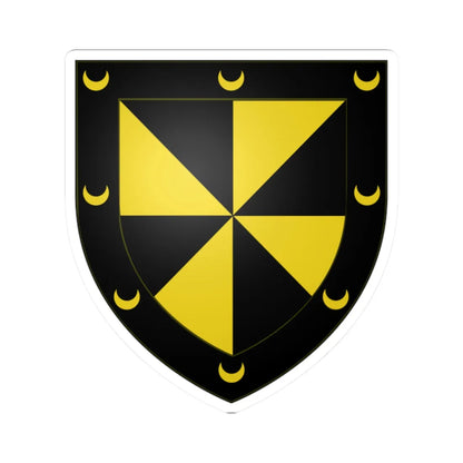 Campbell of Ardentinny arms (Scotland) (Coat of Arms) STICKER Vinyl Kiss-Cut Decal 2 Inch White - The Sticker Space