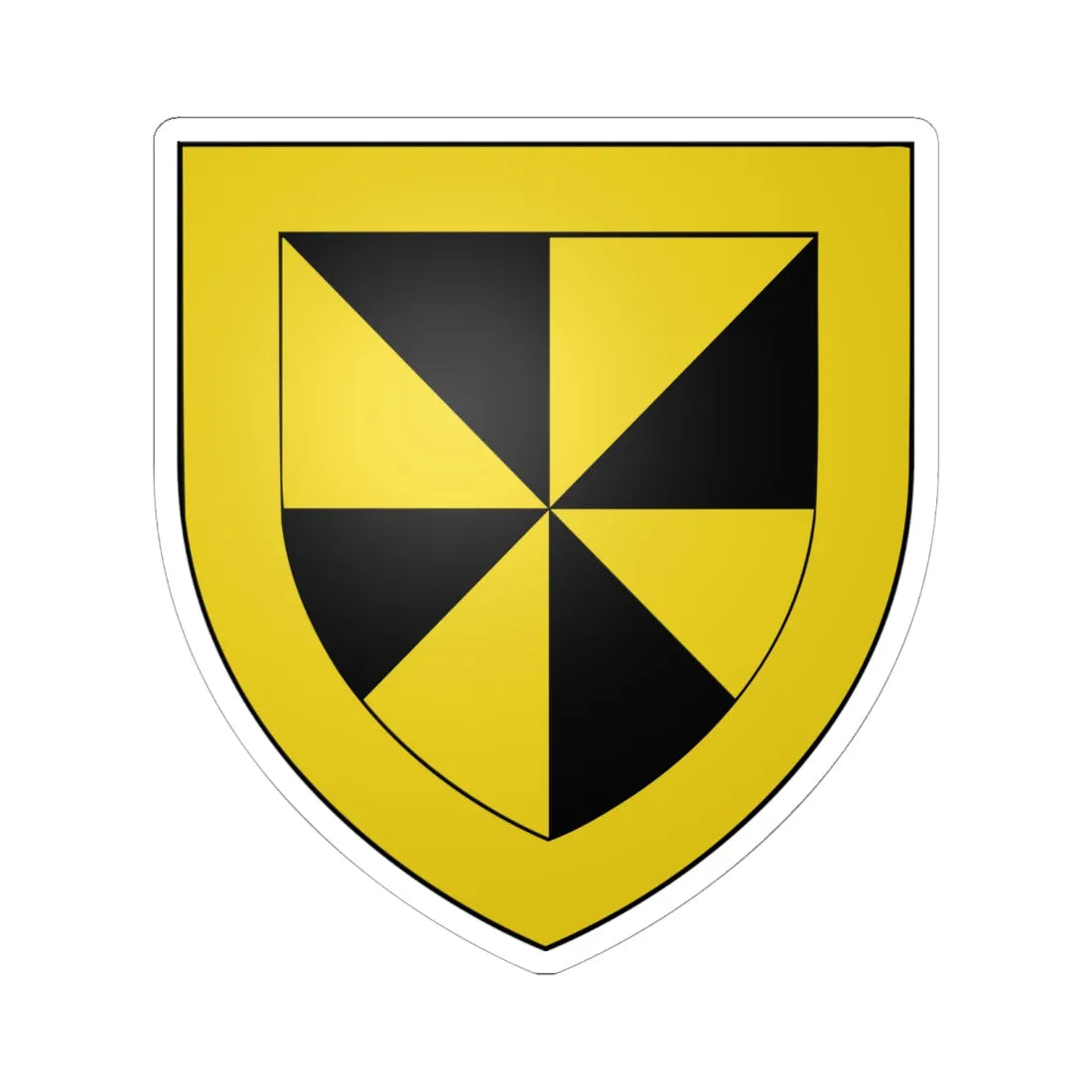 Campbell of Ardkinglas arms (Scotland) (Coat of Arms) STICKER Vinyl Kiss-Cut Decal 6 Inch White - The Sticker Space