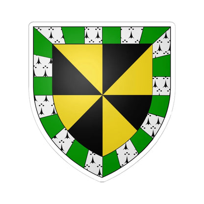 Campbell of Auchinbreck arms (Scotland) (Coat of Arms) STICKER Vinyl Kiss-Cut Decal 6 Inch White - The Sticker Space