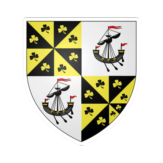 Campbell of Blythswood arms (Scotland) (Coat of Arms) STICKER Vinyl Kiss-Cut Decal 2 Inch White - The Sticker Space
