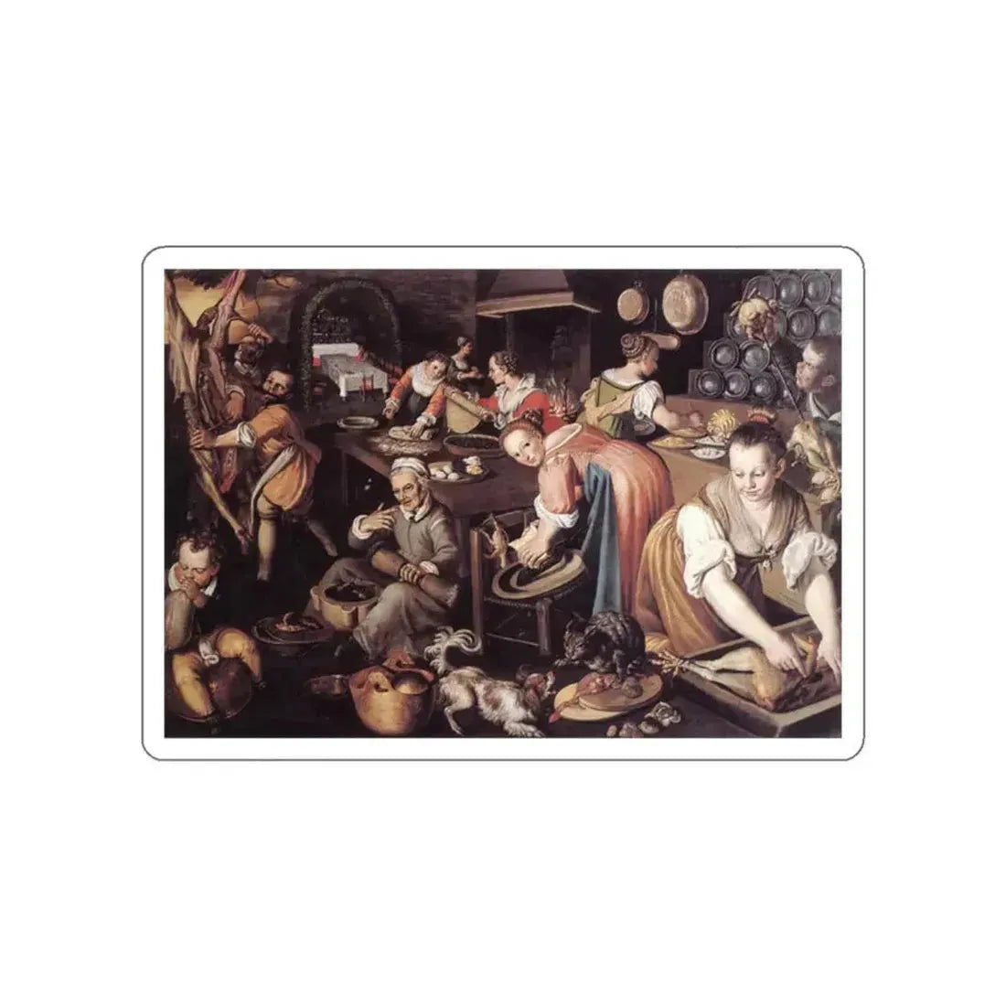 CAMPI, Vincenzo - Kitchen (Artwork) STICKER Vinyl Die-Cut Decal White Die-Cut 2 Inch - The Sticker Space