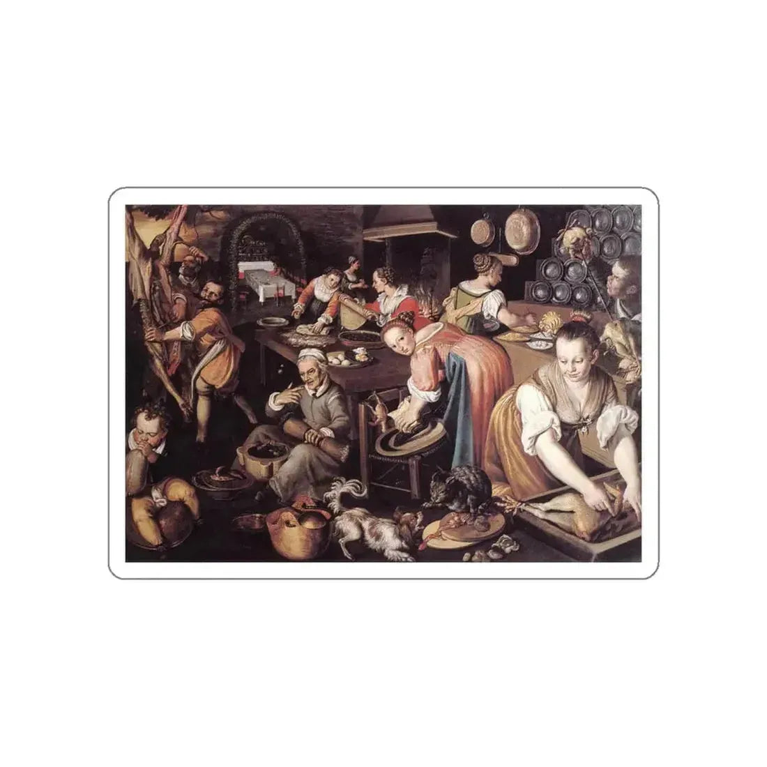 CAMPI, Vincenzo - Kitchen (Artwork) STICKER Vinyl Die-Cut Decal White Die-Cut 4 Inch - The Sticker Space