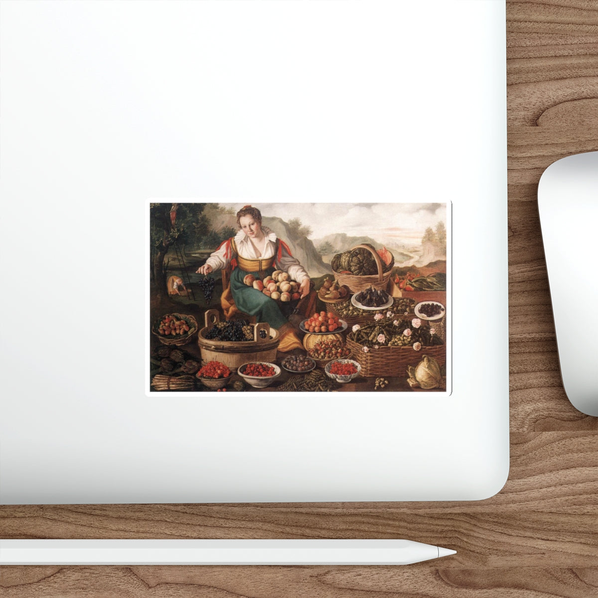 CAMPI, Vincenzo - The Fruit Seller (Artwork) STICKER Vinyl Die-Cut Decal-The Sticker Space