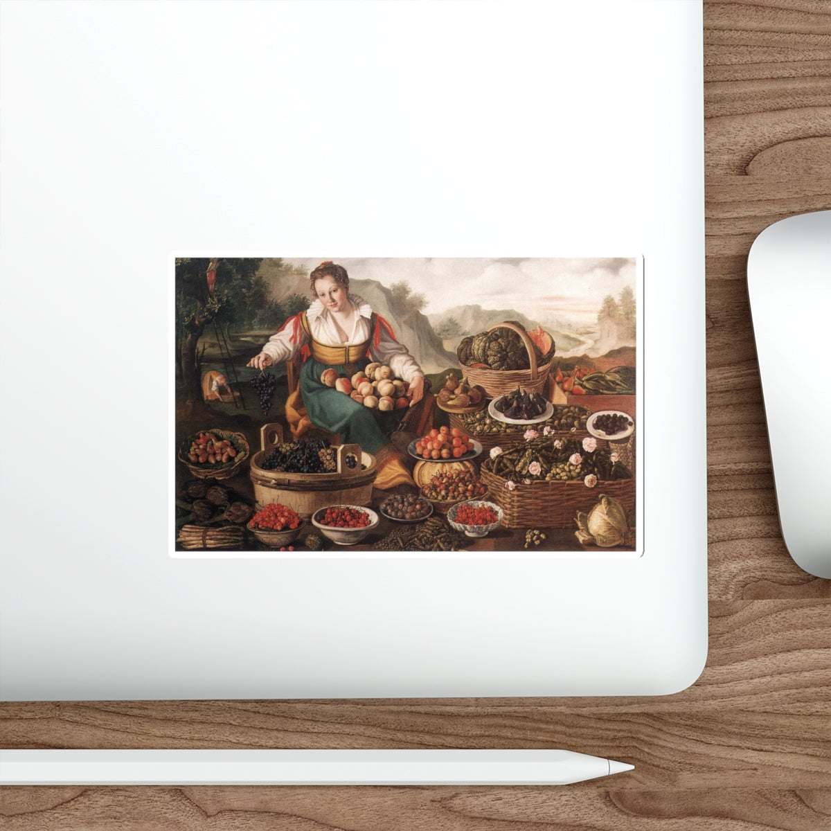 CAMPI, Vincenzo - The Fruit Seller (Artwork) STICKER Vinyl Die-Cut Decal-The Sticker Space