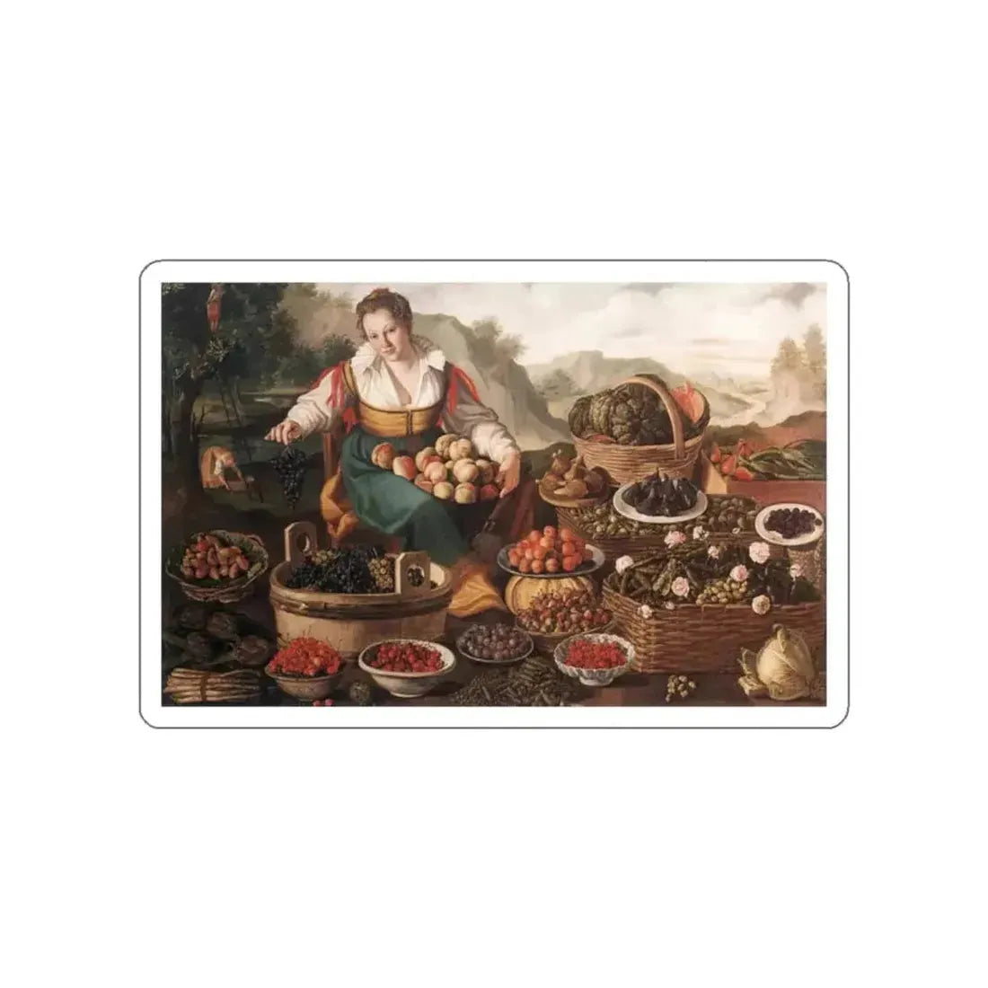 CAMPI, Vincenzo - The Fruit Seller (Artwork) STICKER Vinyl Die-Cut Decal - The Sticker Space