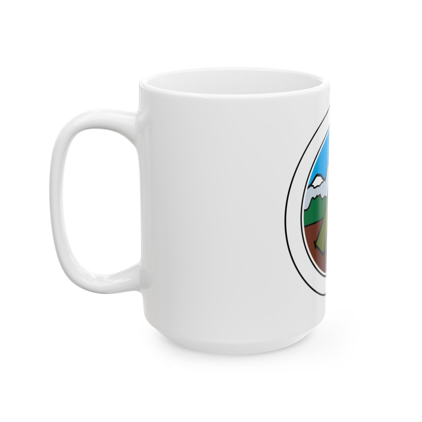 Camping (Boy Scout Merit Badge) White Coffee Mug-The Sticker Space