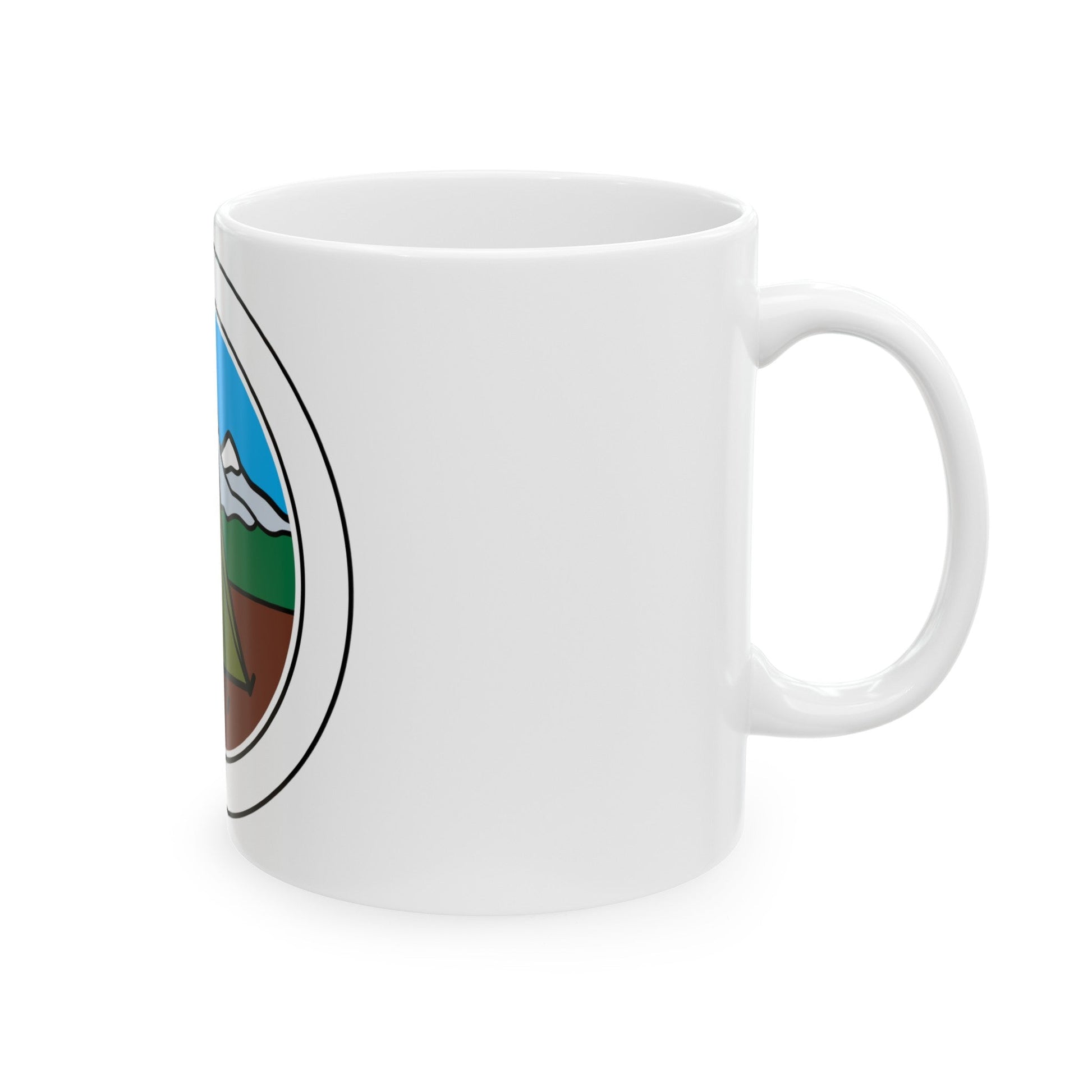 Camping (Boy Scout Merit Badge) White Coffee Mug-The Sticker Space