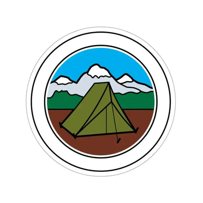 Camping (Boy Scouts Merit Badge) STICKER Vinyl Die-Cut Decal 4 Inch - The Sticker Space