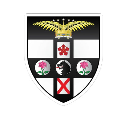 Campion Hall Oxford Coat Of Arms (England) (Coat of Arms) STICKER Vinyl Kiss-Cut Decal 4 Inch White - The Sticker Space