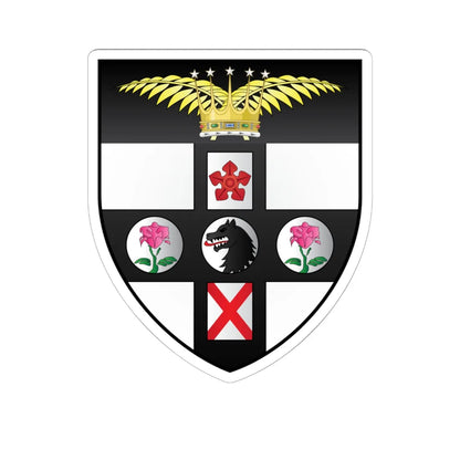 Campion Hall Oxford Coat Of Arms (England) (Coat of Arms) STICKER Vinyl Kiss-Cut Decal 6 Inch White - The Sticker Space