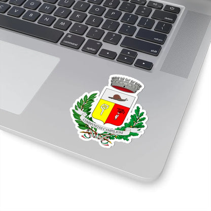 Campione dItalia-Stemma-Coronamenti (Italy) (Coat of Arms) STICKER Vinyl Kiss-Cut Decal - The Sticker Space
