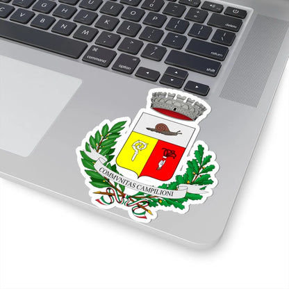 Campione dItalia-Stemma-Coronamenti (Italy) (Coat of Arms) STICKER Vinyl Kiss-Cut Decal - The Sticker Space