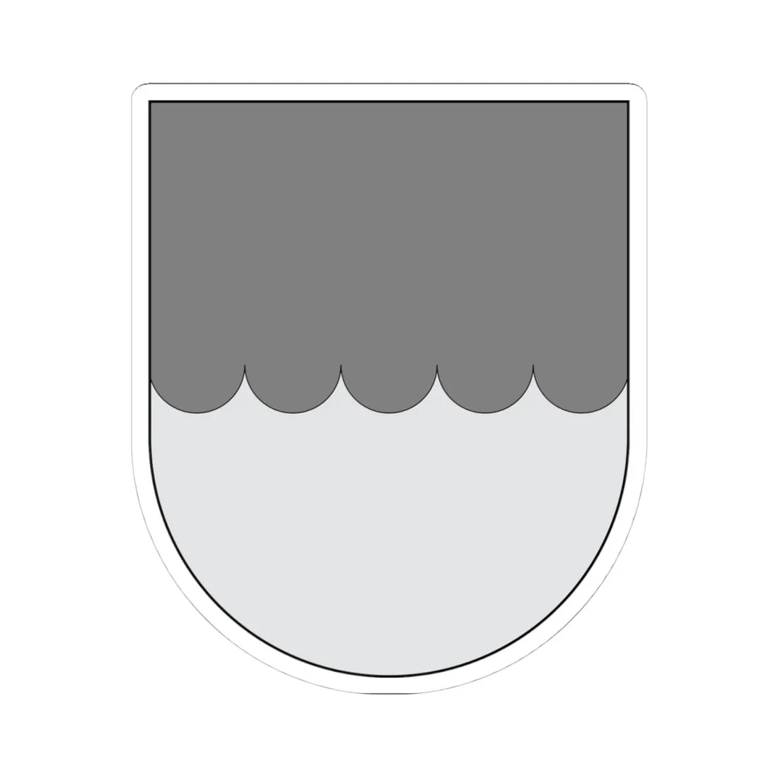 Campo - cortado acanalado (Spain) (Coat of Arms) STICKER Vinyl Kiss-Cut Decal 4 Inch White - The Sticker Space