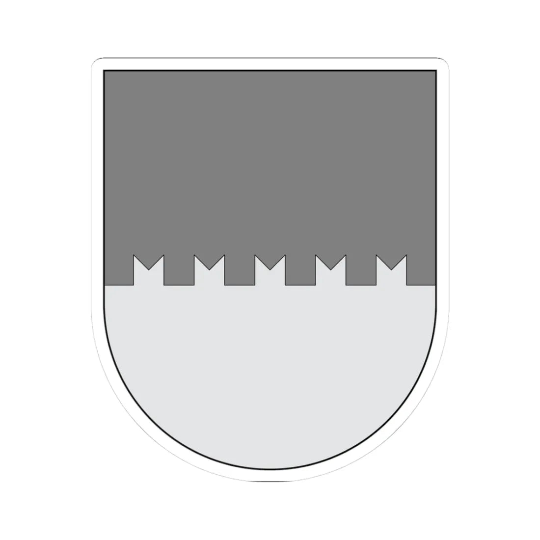 Campo - cortado almenado muescado (Spain) (Coat of Arms) STICKER Vinyl Kiss-Cut Decal 3 Inch White - The Sticker Space