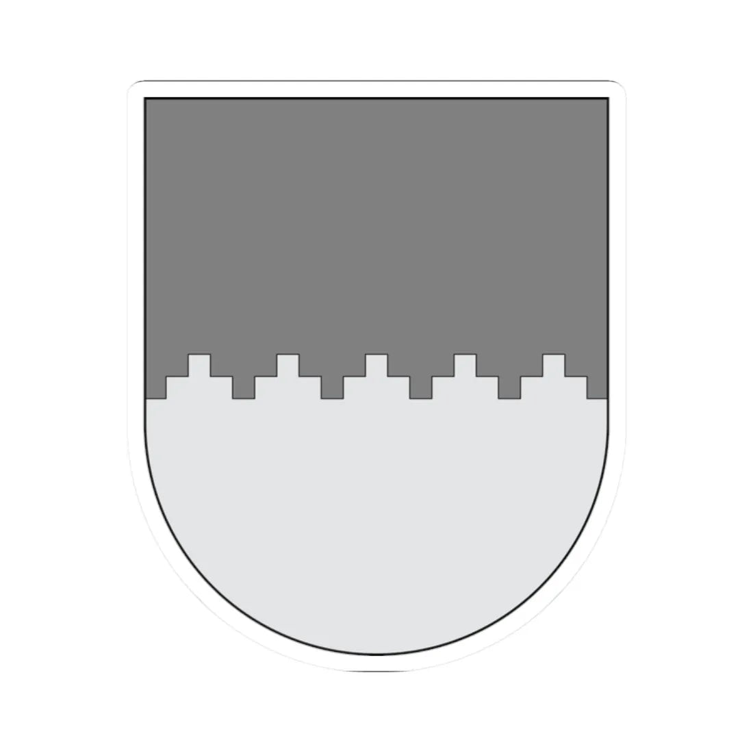 Campo - cortado almenado realmenado (Spain) (Coat of Arms) STICKER Vinyl Kiss-Cut Decal 2 Inch White - The Sticker Space