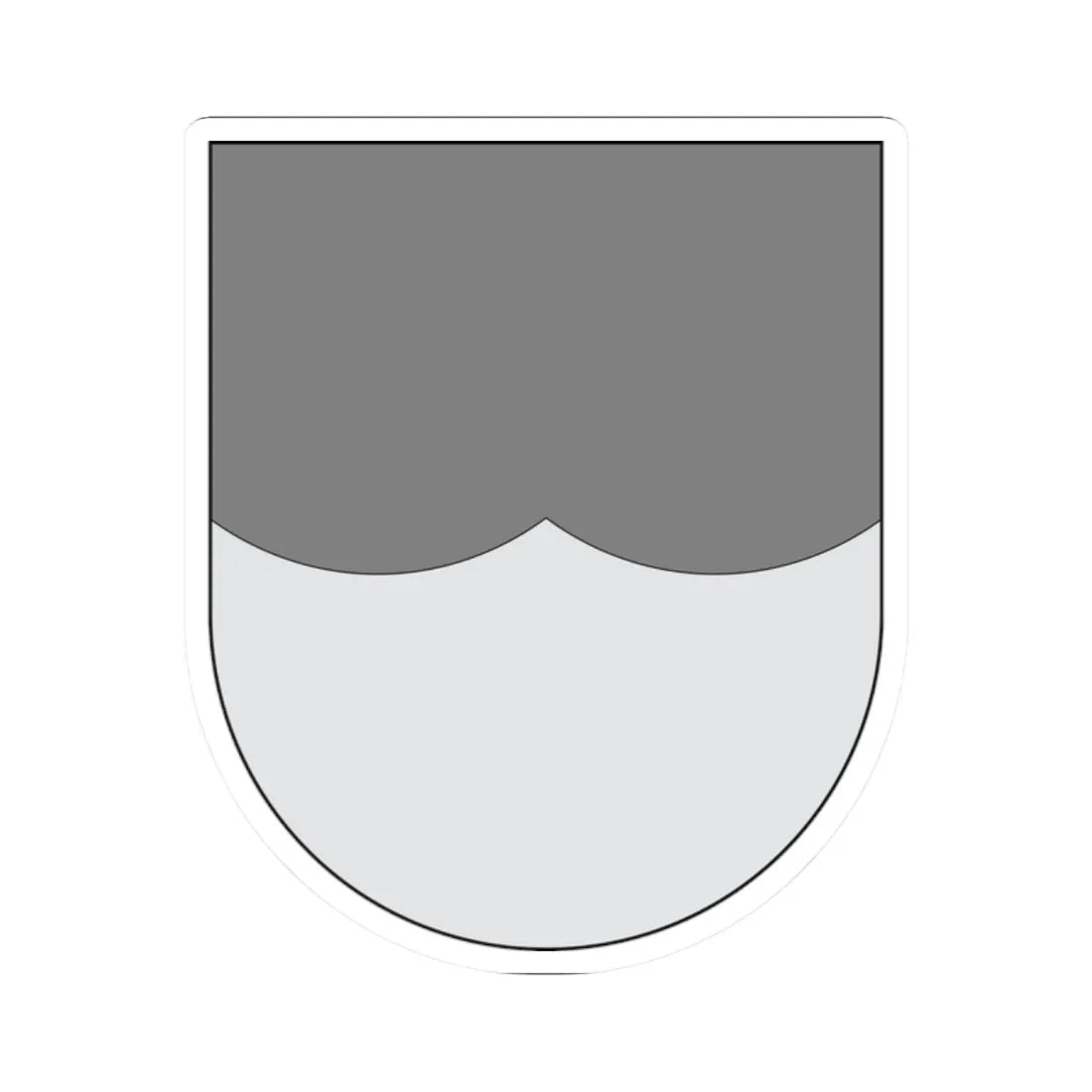 Campo - cortado curvado invertido doble (Spain) (Coat of Arms) STICKER Vinyl Kiss-Cut Decal 2 Inch White - The Sticker Space