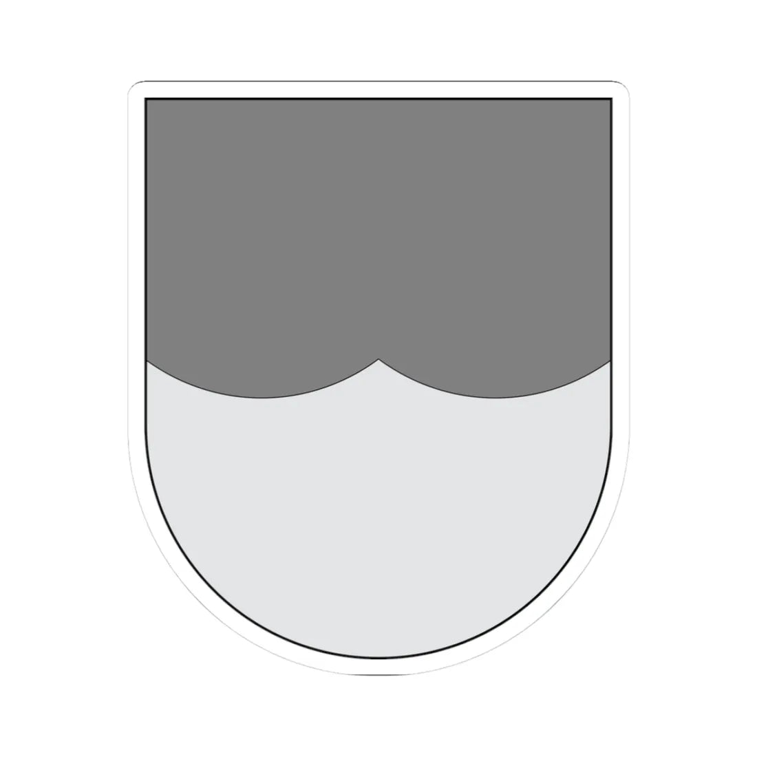 Campo - cortado curvado invertido doble (Spain) (Coat of Arms) STICKER Vinyl Kiss-Cut Decal 3 Inch White - The Sticker Space
