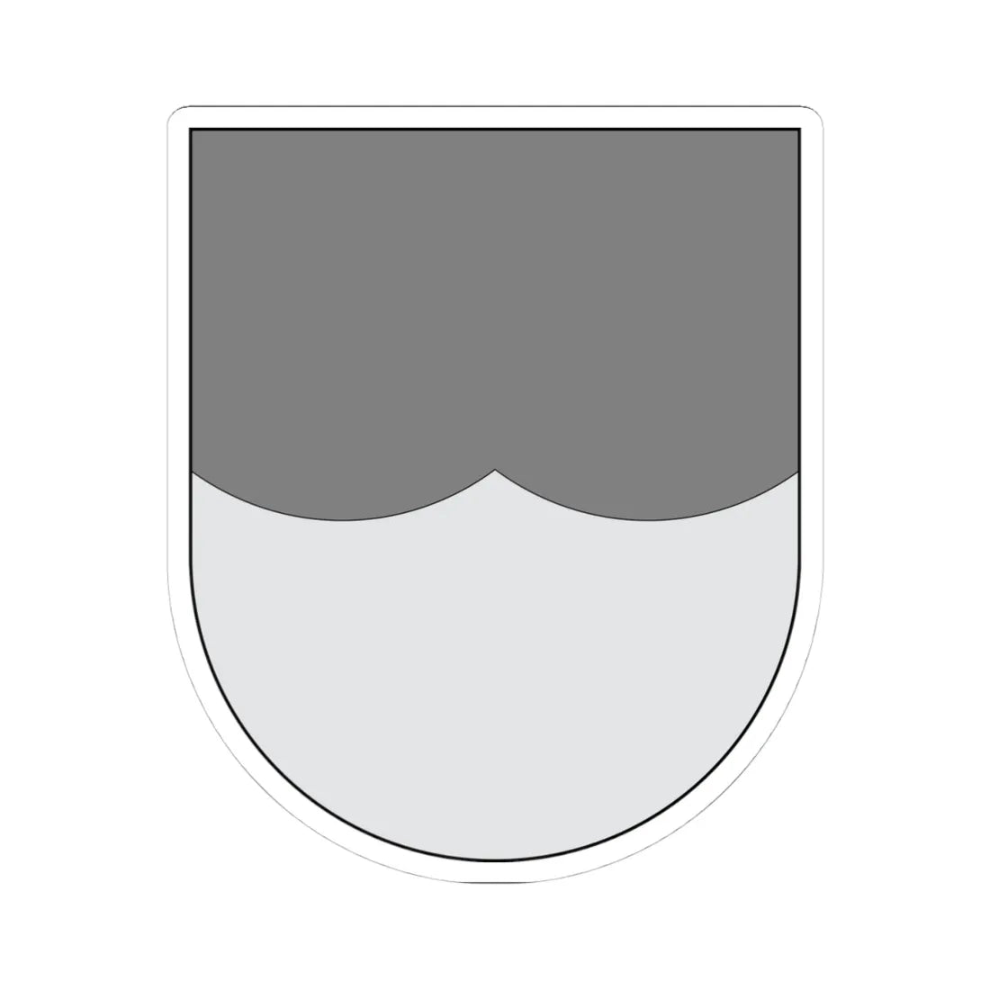 Campo - cortado curvado invertido doble (Spain) (Coat of Arms) STICKER Vinyl Kiss-Cut Decal 4 Inch White - The Sticker Space