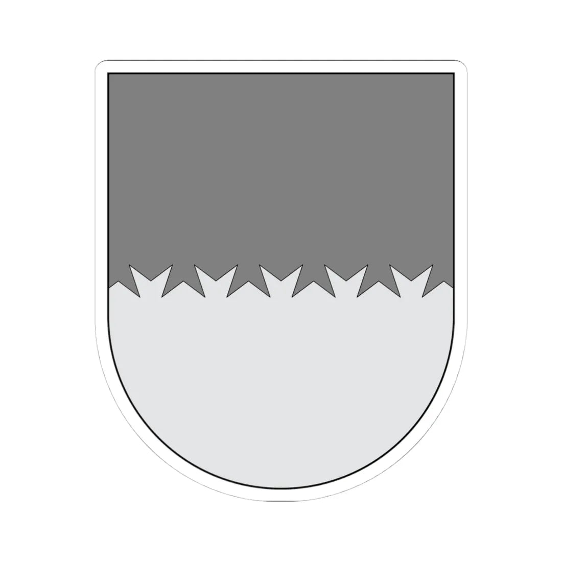 Campo - cortado en cola de milano dentada (Spain) (Coat of Arms) STICKER Vinyl Kiss-Cut Decal 4 Inch White - The Sticker Space