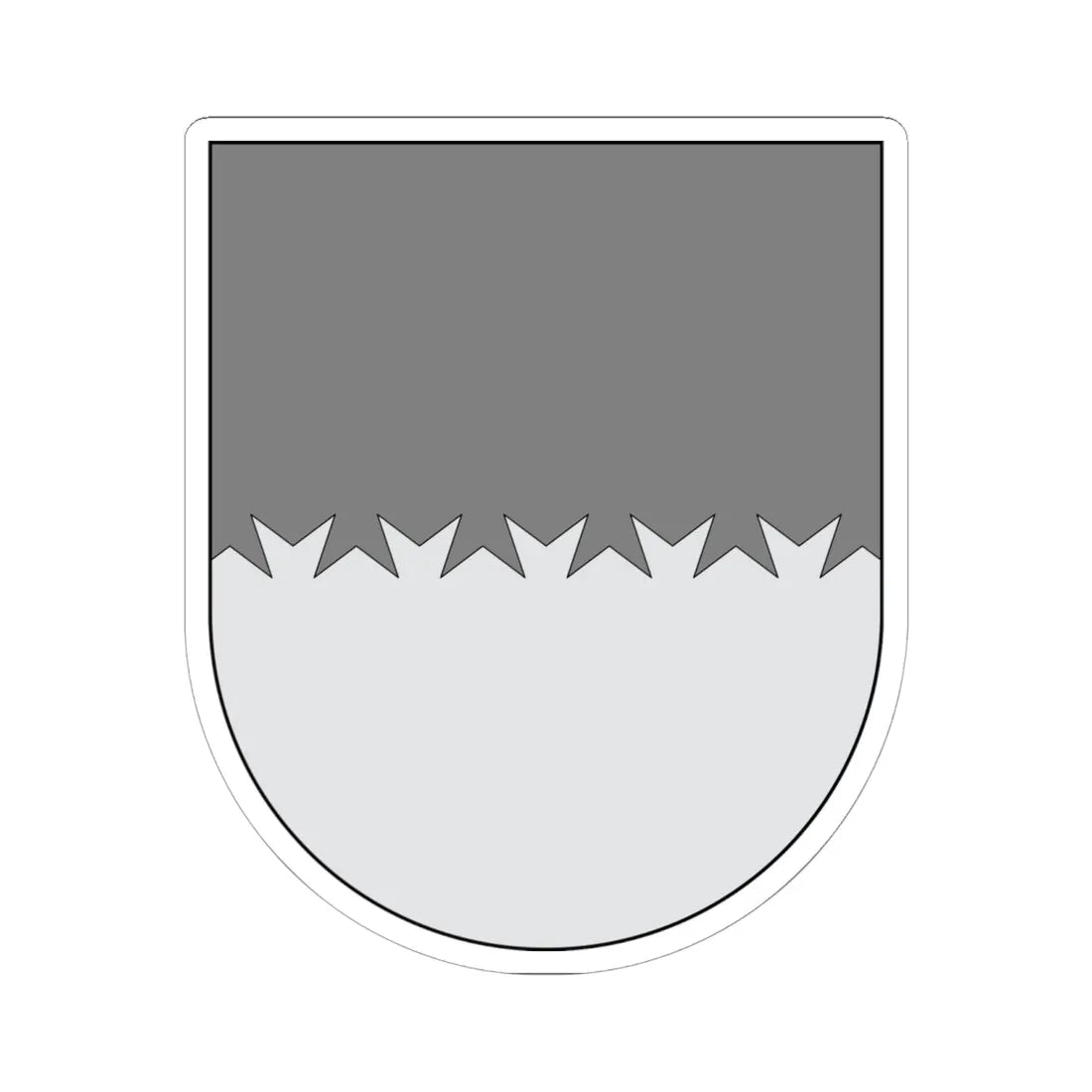 Campo - cortado en cola de milano dentada (Spain) (Coat of Arms) STICKER Vinyl Kiss-Cut Decal 6 Inch White - The Sticker Space
